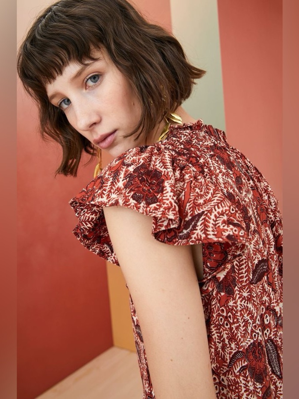 Ulla Johnson Kasim Dress in Brick - EUC - Picture 3 of 9
